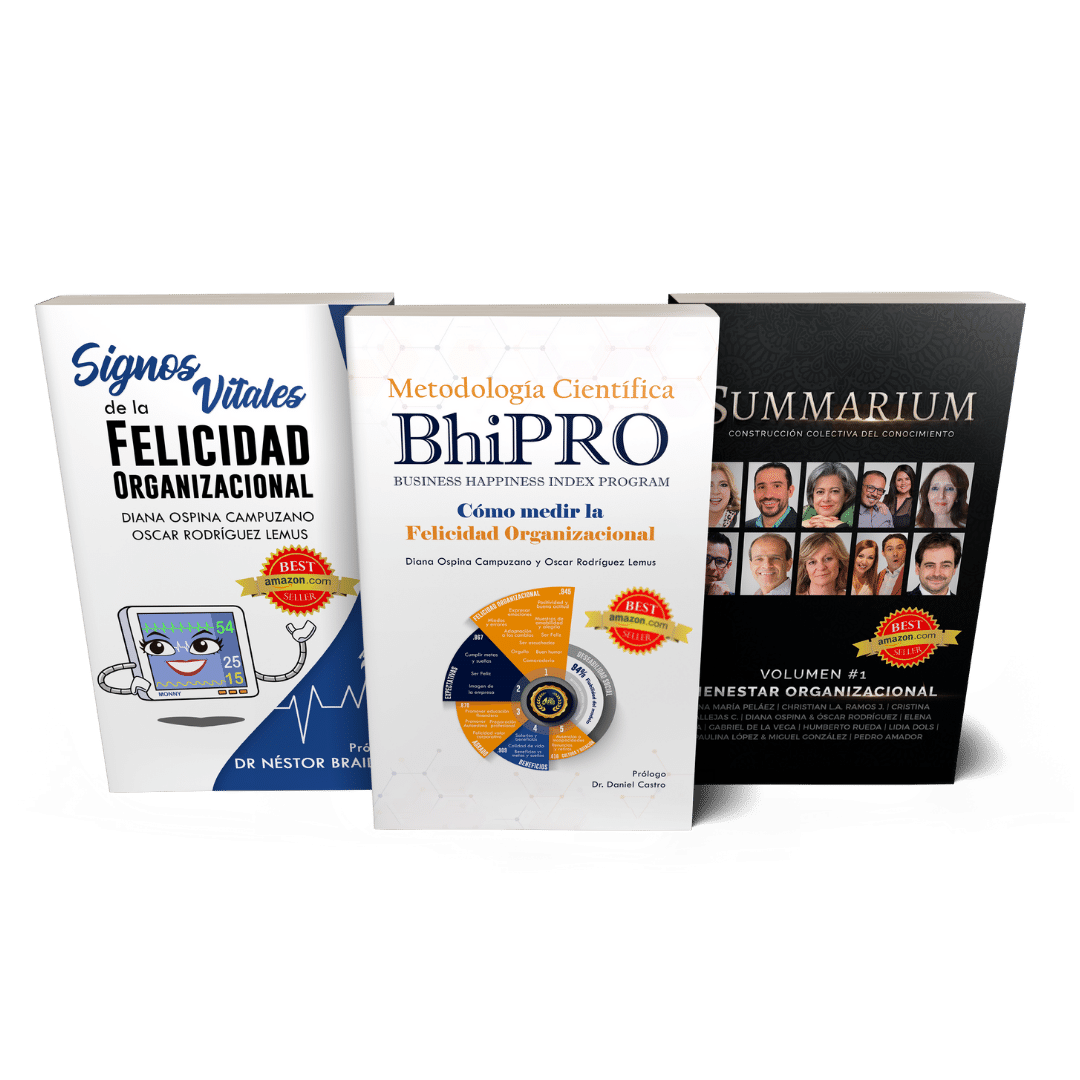 Libros Metodología Científica BhiPRO, Signos Vitales de la Felicidad Organizacional y Summarium