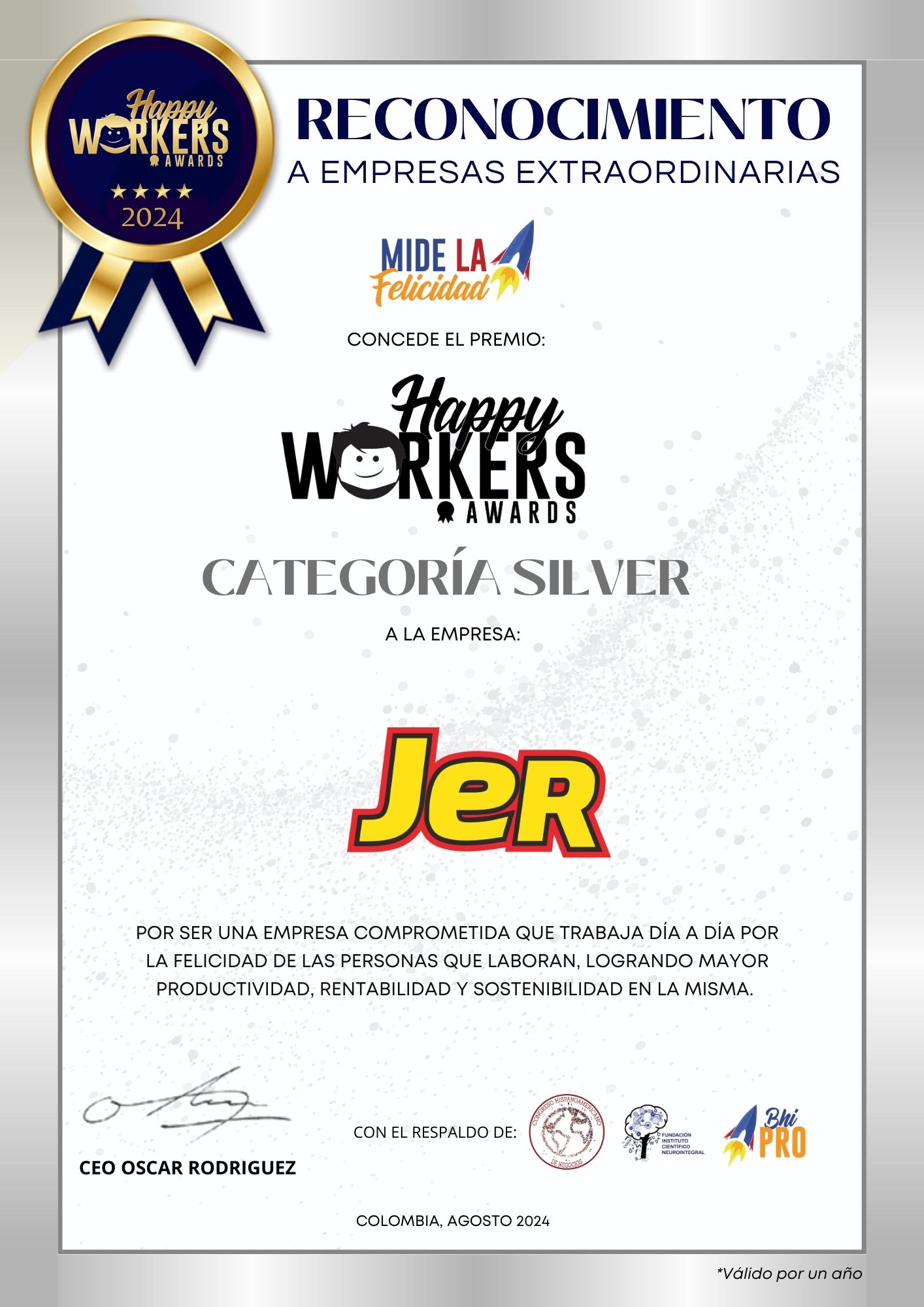 HAPPY WORKERS AWARDS JER 2